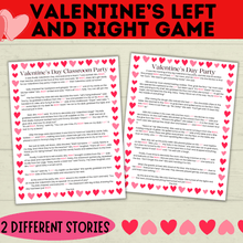 Load image into Gallery viewer, Left and Right Game | Valentine's Day Games | Gift Passing Game | Game for Kids | Classroom Games | Valentine's Day Printable