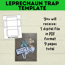 Load image into Gallery viewer, St. Patrick's Day Craft | Kids Craft | St. Patty's Day Craft | Leprechaun Craft | Leprechaun Trap | Craft template | Kids Printables