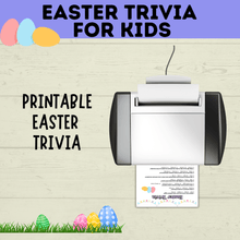Load image into Gallery viewer, Easter Trivia for Kids | Kid's Trivia | Easter Printables | Easter Games | Kids Games | Classroom Games | Party Games | PDF download