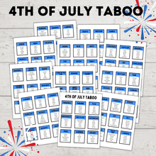Load image into Gallery viewer, 4th of July Taboo Game for Kids and Adults | Games for Kids