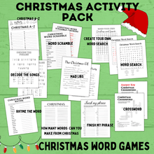 Load image into Gallery viewer, Christmas Activity Pack for Kids | Kids Christmas Activities | Christmas Printables | Christmas Games for Kids | Christmas Crafts