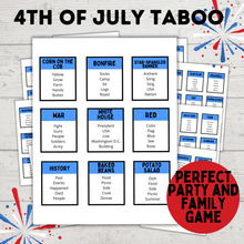 Load image into Gallery viewer, 4th of July Taboo Game for Kids and Adults | Games for Kids