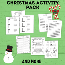 Load image into Gallery viewer, Christmas Activity Pack for Kids | Kids Christmas Activities | Christmas Printables | Christmas Games for Kids | Christmas Crafts