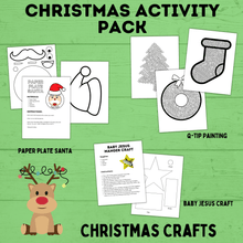 Load image into Gallery viewer, Christmas Activity Pack for Kids | Kids Christmas Activities | Christmas Printables | Christmas Games for Kids | Christmas Crafts