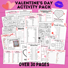 Load image into Gallery viewer, Valentine's Day Party and Activity Pack | Kids Activities | Kids Printables | Classroom Party Games | Kids Games | Valentine's Day Games