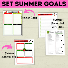Load image into Gallery viewer, Summer Planner | Summer Schedule | Summer Activities | Summer Printable | Summer Fun | Chore Chart | Sample Schedule | Activity Ideas