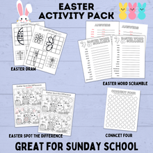 Load image into Gallery viewer, Easter Activity Pack for Kids | Easter Printables | Easter Activities | Easter Crafts | Easter fun pack for kids | Kids Activities | Kids