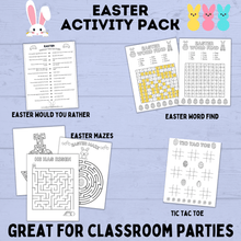 Load image into Gallery viewer, Easter Activity Pack for Kids | Easter Printables | Easter Activities | Easter Crafts | Easter fun pack for kids | Kids Activities | Kids