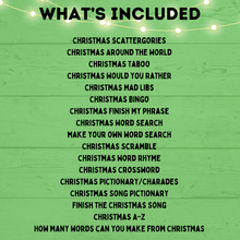 Load image into Gallery viewer, Christmas Games for Kids | Christmas Printables | Christmas Games for Adults | Christmas Games for the Family | Christmas Taboo | Games