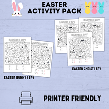 Load image into Gallery viewer, Easter Activity Pack for Kids | Easter Printables | Easter Activities | Easter Crafts | Easter fun pack for kids | Kids Activities | Kids
