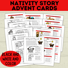 Load image into Gallery viewer, Nativity Advent Calendar | Nativity Story Cards | Christmas Advent Calendar