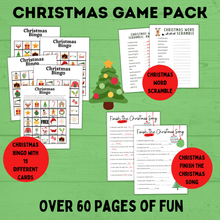 Load image into Gallery viewer, Christmas Games for Kids | Christmas Printables | Christmas Games for Adults | Christmas Games for the Family | Christmas Taboo | Games