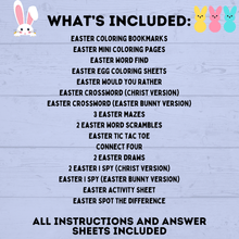 Load image into Gallery viewer, Easter Activity Pack for Kids | Easter Printables | Easter Activities | Easter Crafts | Easter fun pack for kids | Kids Activities | Kids
