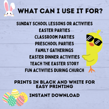 Load image into Gallery viewer, Easter Activity Pack for Kids | Easter Printables | Easter Activities | Easter Crafts | Easter fun pack for kids | Kids Activities | Kids