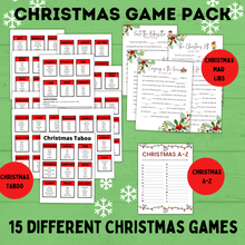 Load image into Gallery viewer, Christmas Games for Kids | Christmas Printables | Christmas Games for Adults | Christmas Games for the Family | Christmas Taboo | Games