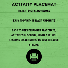 Load image into Gallery viewer, Christmas Placemat for Kids | Christmas Nativity Activity | Activity Sheet for Kids