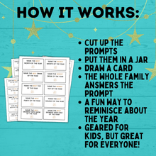 Load image into Gallery viewer, New Year's Eve Highlights Game for Kids and Family | Kids Games | New Year's Eve Games | Party Games | New Year's Eve Printable | NYE