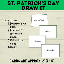 Load image into Gallery viewer, St. Patrick's Day Pictionary for Kids | Kids Games | Classroom Games