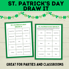 Load image into Gallery viewer, St. Patrick's Day Pictionary for Kids | Kids Games | Classroom Games
