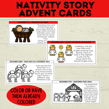 Load image into Gallery viewer, Nativity Advent Calendar | Nativity Story Cards | Christmas Advent Calendar