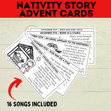 Load image into Gallery viewer, Nativity Advent Calendar | Nativity Story Cards | Christmas Advent Calendar