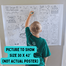 Load image into Gallery viewer, Christmas Activity Page and Coloring Poster | Poster for Kids | Christmas Activity | Christmas Poster | Christmas Printable | Christmas
