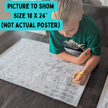 Load image into Gallery viewer, Christmas Activity Page and Coloring Poster | Poster for Kids | Christmas Activity | Christmas Poster | Christmas Printable | Christmas