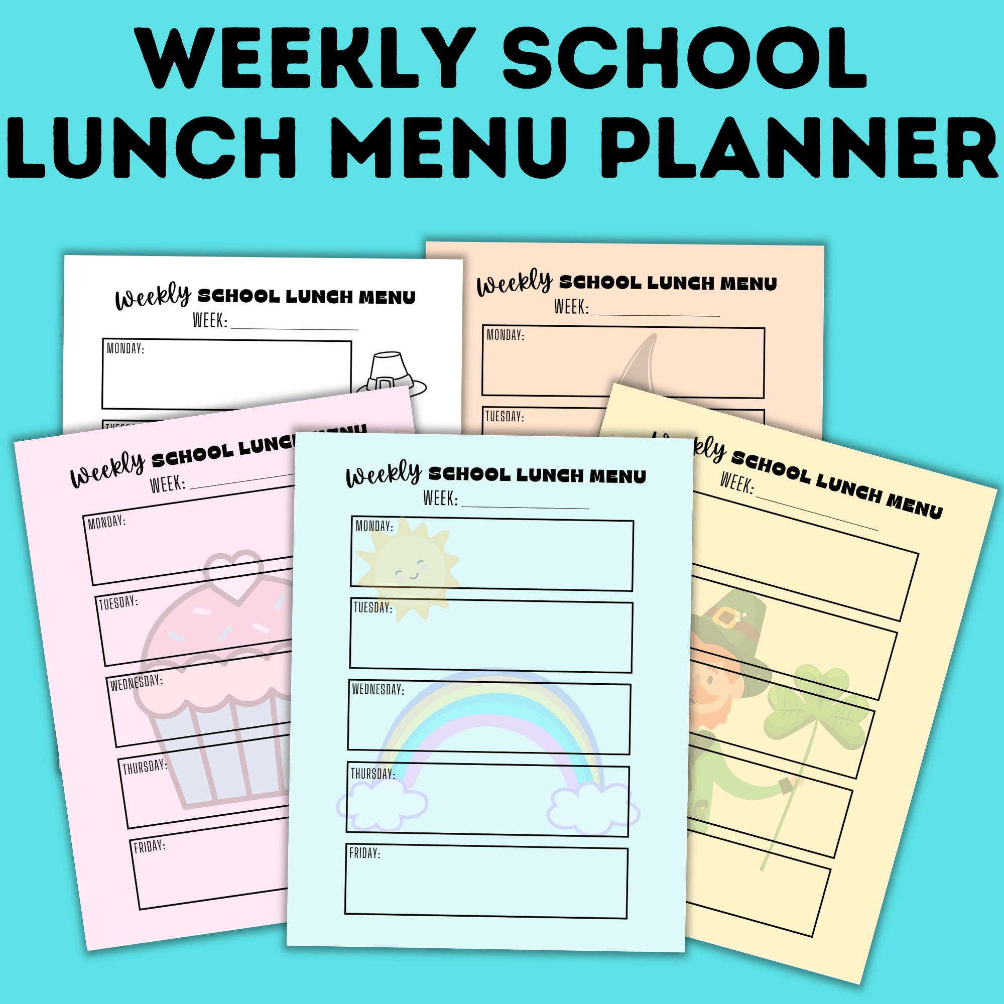 weekly-school-lunch-menu-planners-paper-scissors-craft-blog