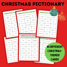 Load image into Gallery viewer, Christmas Pictionary for Kids | Christmas Kid Games | Christmas Charades