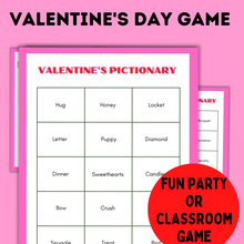 Load image into Gallery viewer, Valentine's Day Game | Valentine's Pictionary and Charades for Kids