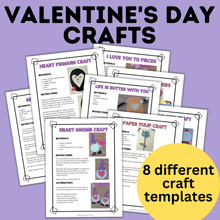 Load image into Gallery viewer, 8 Valentine's Day Crafts for Kids and Toddlers.
