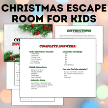 Load image into Gallery viewer, Christmas Game | Christmas Escape Room for Kids | Kids Games