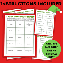 Load image into Gallery viewer, Christmas Pictionary for Kids | Christmas Kid Games | Christmas Charades