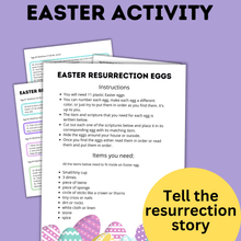 Load image into Gallery viewer, Easter Resurrection Eggs Template and Instructions | Easter Religious Eggs