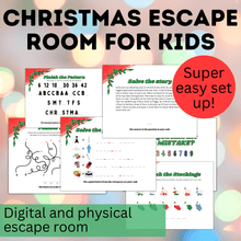 Load image into Gallery viewer, Christmas Game | Christmas Escape Room for Kids | Kids Games