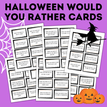 Load image into Gallery viewer, Halloween Would You Rather Cards for Kids