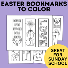 Load image into Gallery viewer, Easter Bookmarks | Kids Bookmarks | Christ Bookmarks | Coloring Pages