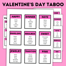 Load image into Gallery viewer, Valentine's Day Taboo for Kids | Kids Valentine's Day Game | Family Game