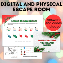 Load image into Gallery viewer, Christmas Game | Christmas Escape Room for Kids | Kids Games