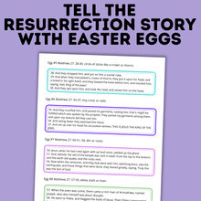 Load image into Gallery viewer, Easter Resurrection Eggs Template and Instructions | Easter Religious Eggs