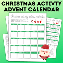 Load image into Gallery viewer, Kid's Christmas Activity Advent Calendar | Christmas Calendar | Christmas Activities and Bucket List