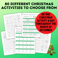 Load image into Gallery viewer, Kid's Christmas Activity Advent Calendar | Christmas Calendar | Christmas Activities and Bucket List