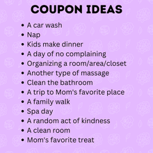 Load image into Gallery viewer, Customizable Mother's Day Coupons