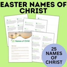 Load image into Gallery viewer, Easter Names of Christ Advent Calendar | Names of Christ | Easter Activity | Easter Printables | Easter for Family | Family Activities