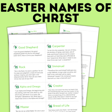 Load image into Gallery viewer, Easter Names of Christ Advent Calendar | Names of Christ | Easter Activity | Easter Printables | Easter for Family | Family Activities