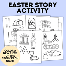 Load image into Gallery viewer, Easter Story Activity | Easter Crafts | Easter Lesson | Easter Advent Calendar