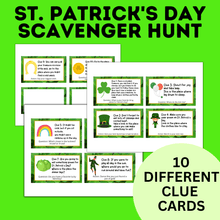 Load image into Gallery viewer, St. Patrick's Day Treasure Hunt | Kids Party Games