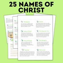 Load image into Gallery viewer, Easter Names of Christ Advent Calendar | Names of Christ | Easter Activity | Easter Printables | Easter for Family | Family Activities