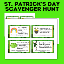Load image into Gallery viewer, St. Patrick's Day Treasure Hunt | Kids Party Games