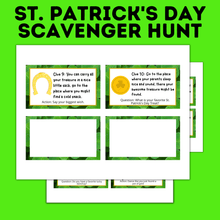 Load image into Gallery viewer, St. Patrick's Day Treasure Hunt | Kids Party Games